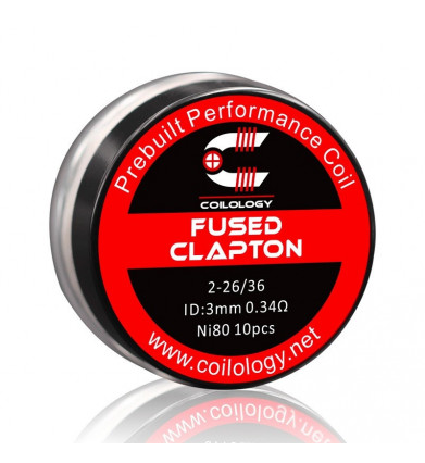 Pack 10 Quad-Core Fused Clapton Coilology - 0.28 ohm