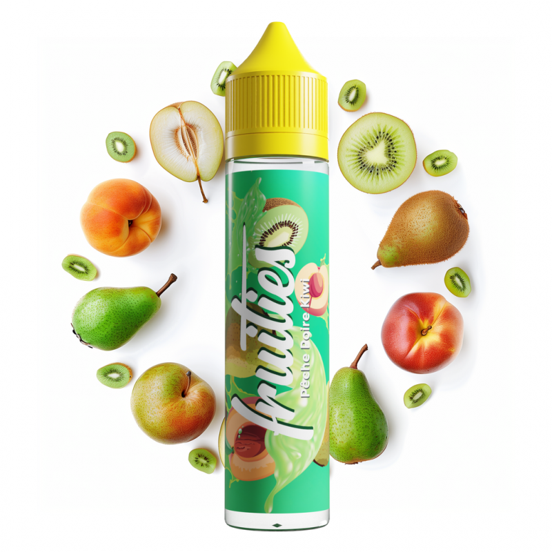 Fruities 50ml - Pêche Poire Kiwi Fruities 50ml - Pêche Poire Kiwi