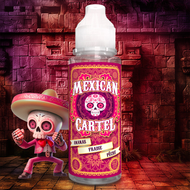 Ananas Fraise Pêche 100ml - Mexican Cartel Ananas Fraise Pêche 100ml - Mexican Cartel