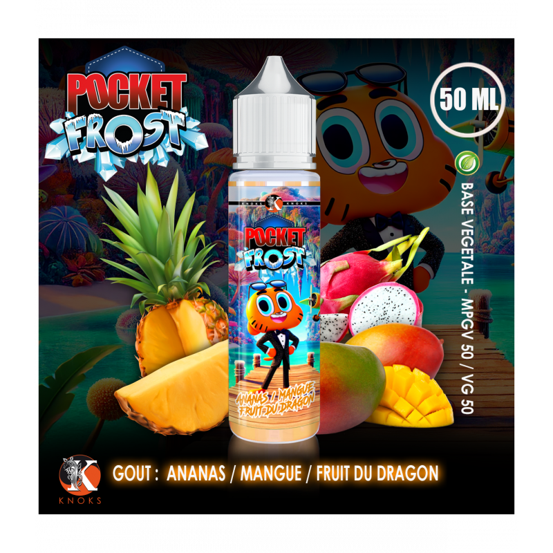 Knoks Pocket Frost 50 ml - Ananas / Mangue / Fruit du Dragon
