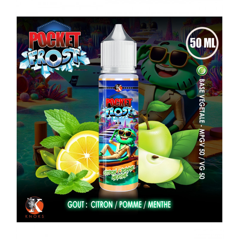 Knoks Pocket Frost 50 ml - Citron / Pomme / Menthe