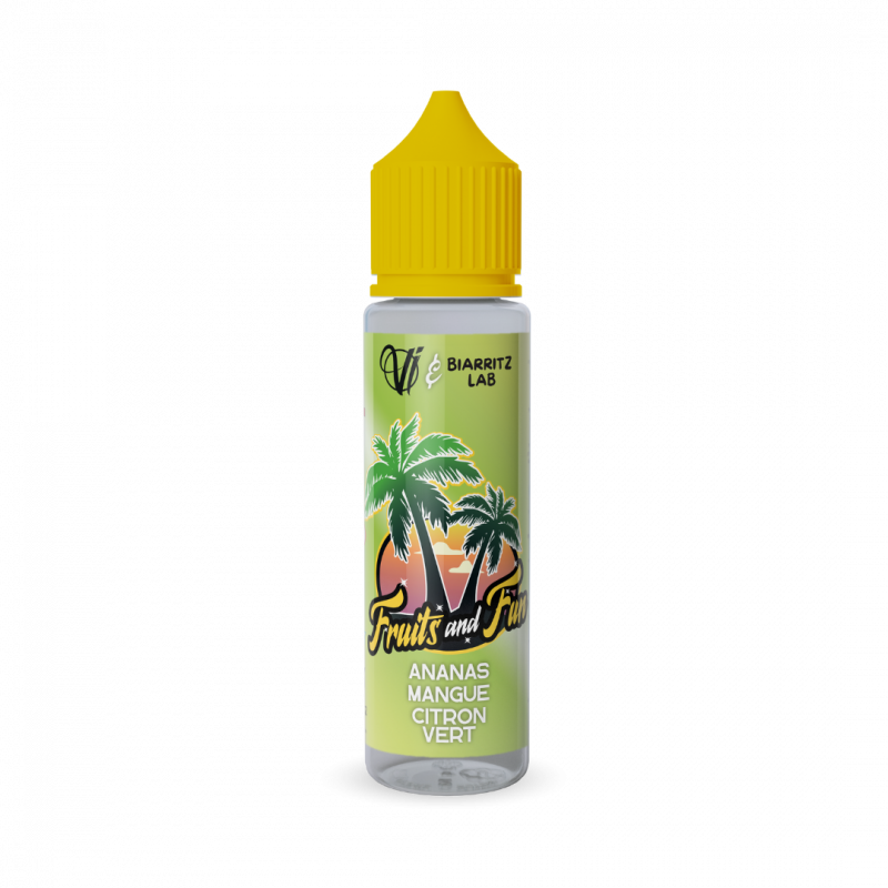 Ananas  Mangue  Citron vert -Fruits and Fun 50 ml