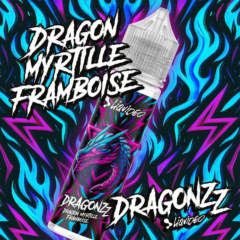 DragonZZ - Dragon Myrtille Framboise 50ml - Liquideo